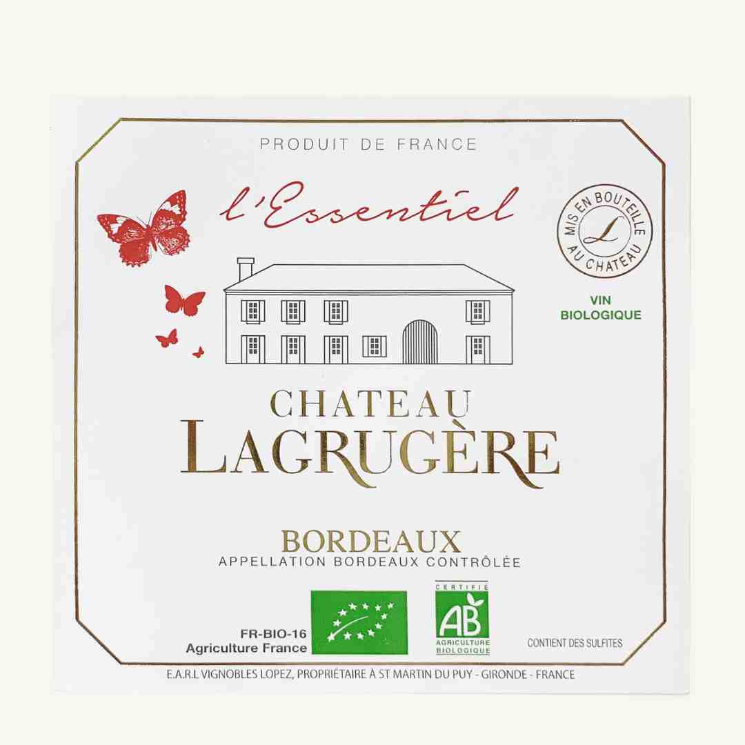 Lagrugère - Vignobles Lopez - L'Essentiel Rouge - 2023 - AOC Bordeaux