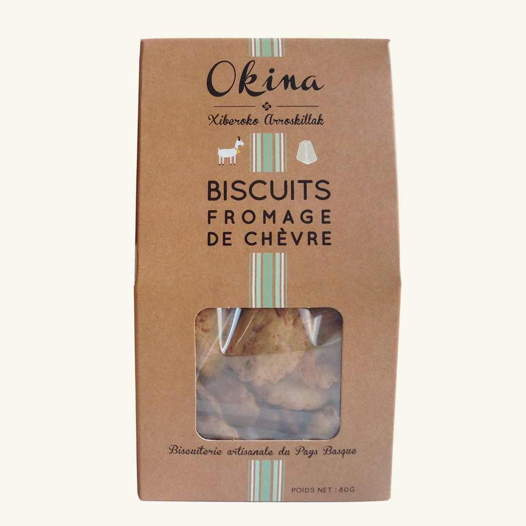 OKINA - Biscuits fromage de chèvre - Salzgebäck Ziegenkäse - 80g